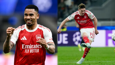 UCL: Jesus double powers Arsenal past Inter at San Siro