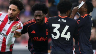 'Na God sustain me' - Aina admits Brentford test drained Forest