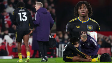 Manchester United suffer injury blow as Dorgu sidelined for 10 weeks