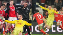 Goalkeeper Trubin’s last-gasp header sends Benfica into playoffs, joins Enyeama