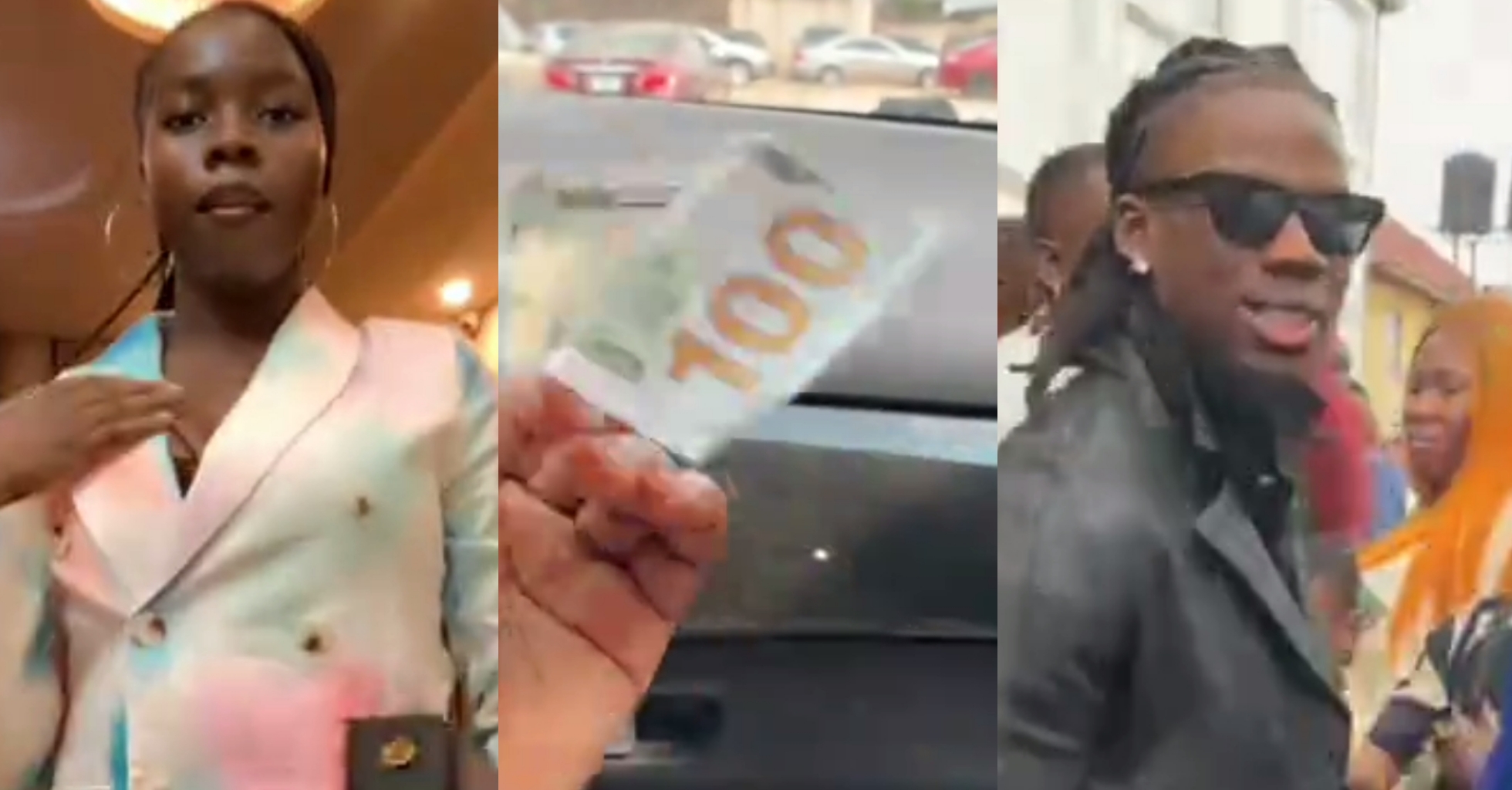 “He said it back”- Lady shares how much Rema gifted her during visit to her church