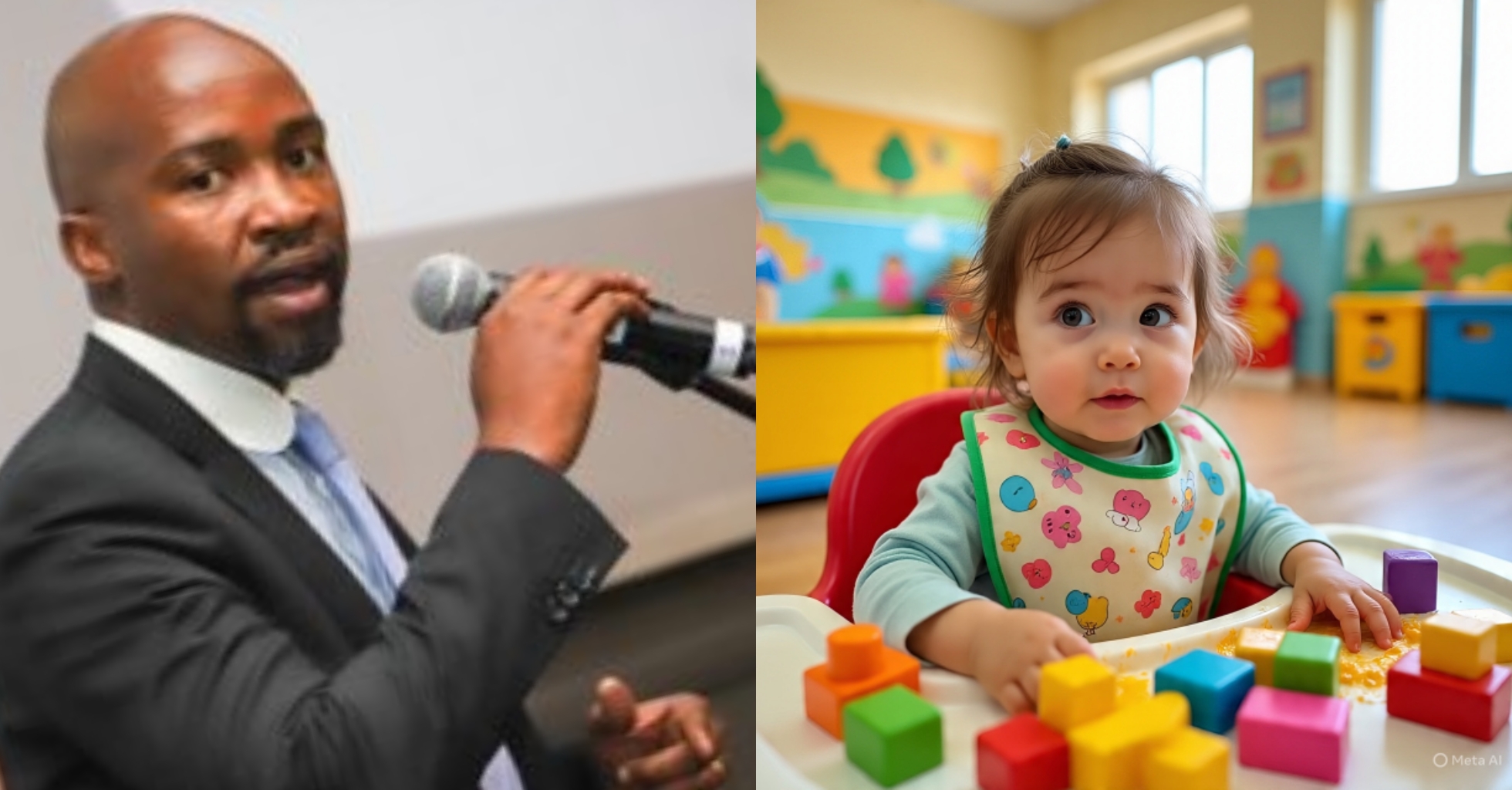 “Refusing to go home”- Man cries out over daughter’s first day at Creche