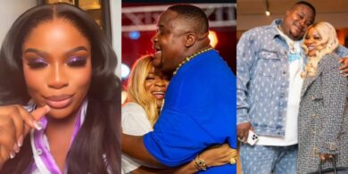 "No leave, no transfer" - Cubana Chief Priest wife, Deangels, issues stern warning to side chicks