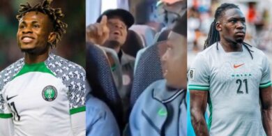 AFCON: Moment Chukwueze informs Calvin Bassey about being owed by NFF