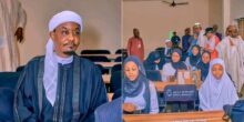 Emir Sanusi goes back to school, begins lectures as 200-level Law student in Kano