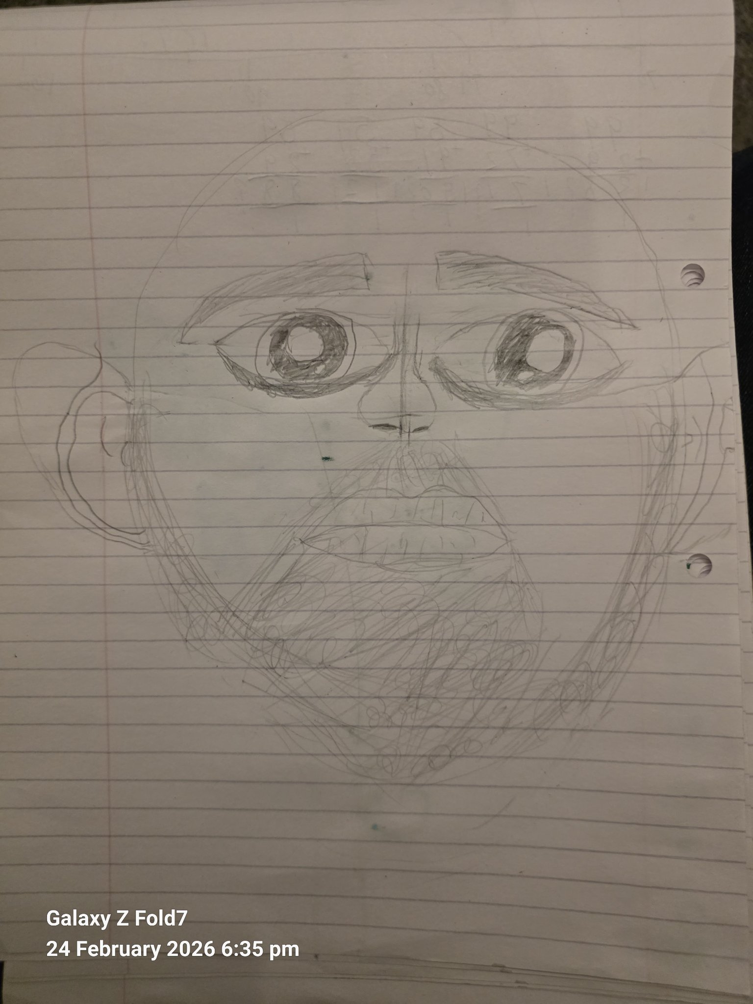 Man daughter drawing