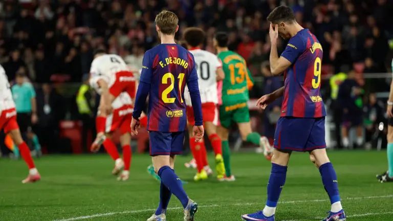 La Liga: Barcelona dealt title blow in Girona defeat