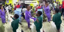 Drama breaks out as lady publicly rejects man's proposal at popular mart