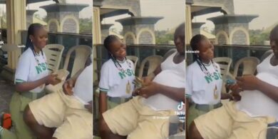 Adorable moment corper gives her father her first N77K allawee