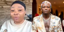 A young woman identified as Adebola has publicly declared her love for controversial singer Portable and asking him to marry her.