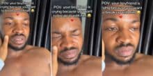 Man breaks down in tears after girlfriend announces breakup