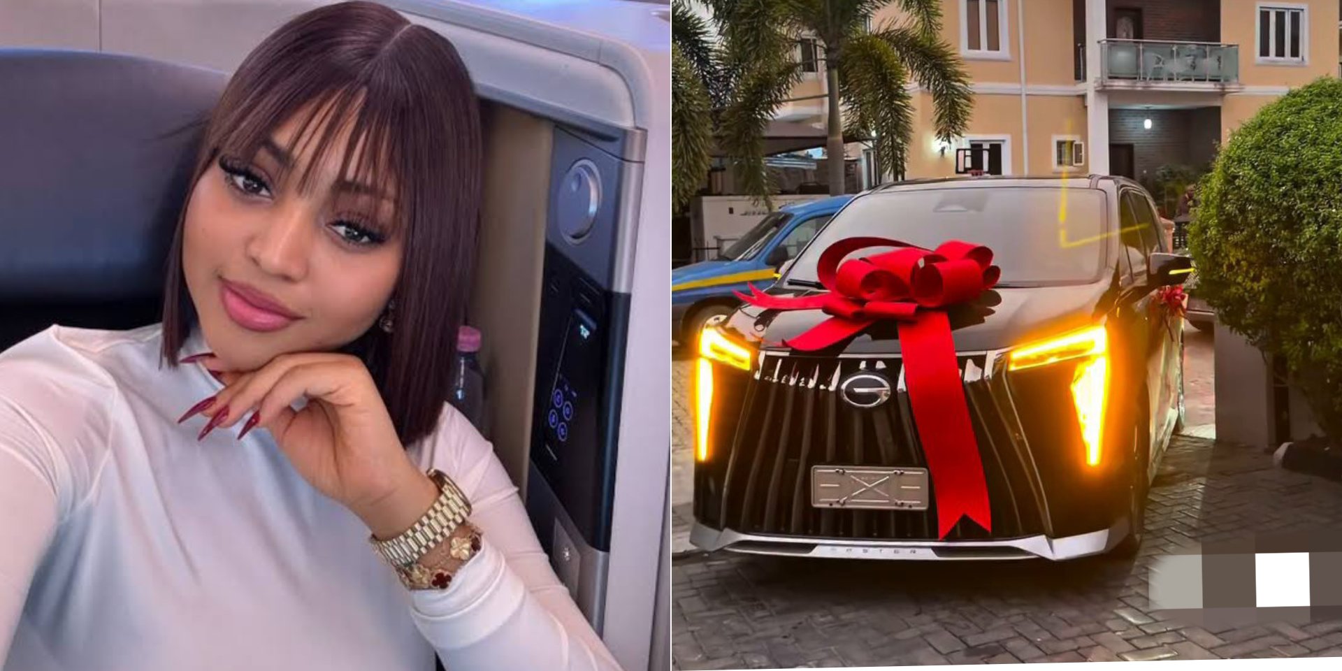 Regina Daniels buys herself a brand new SUV