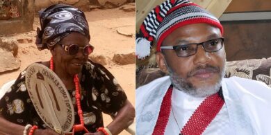 "I want to see Nnamdi Kanu before God calls me" – 99-year-old woman begs Tinubu