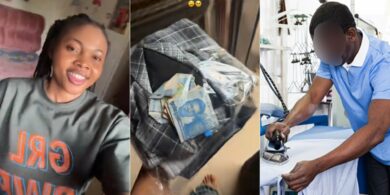 Lady surprised as laundry man returns cash found in her clothes