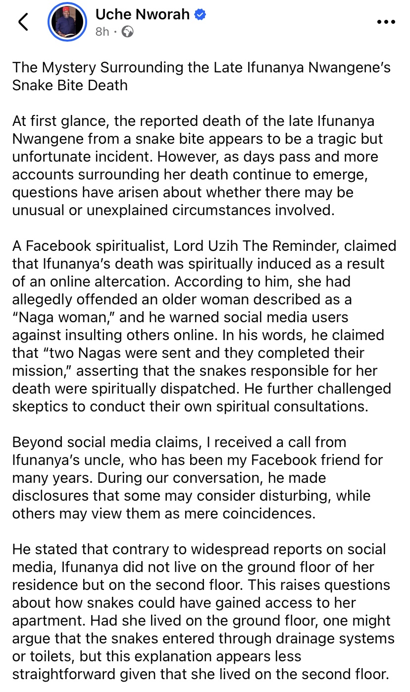 Snake reportedly found under ambulance carrying Nanyah’s remains back home