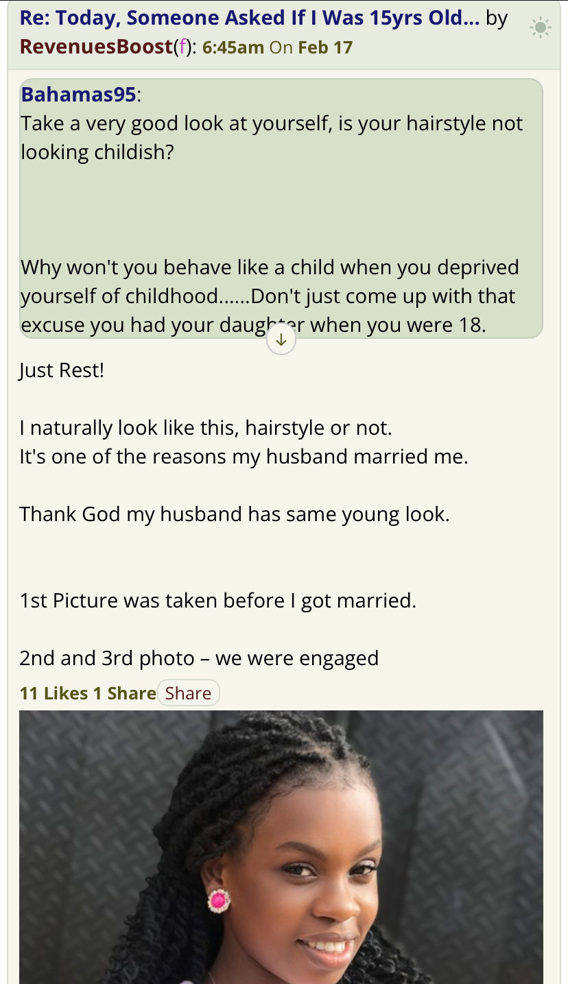 “Today, someone asked if I was 15” - 33-year old mother cries out