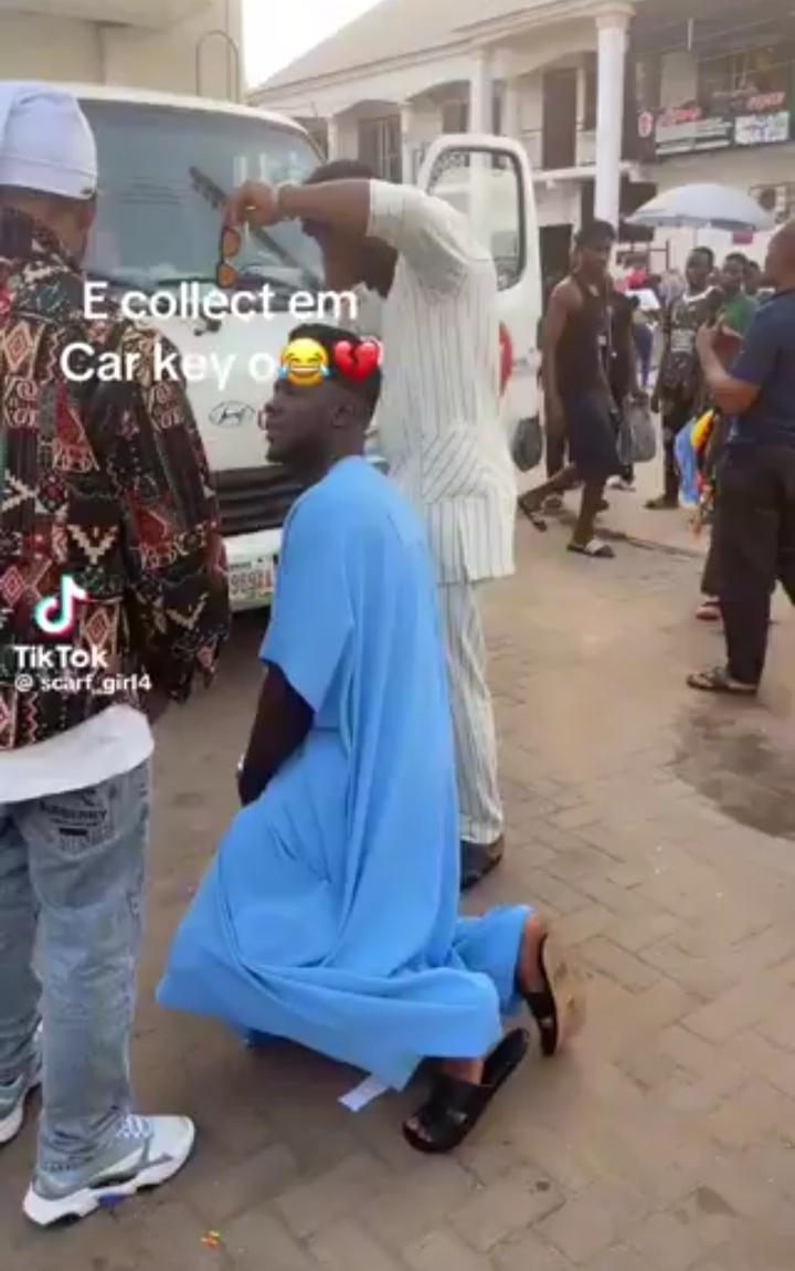 Update: Man collects back car keys after girlfriend rejected his marriage proposal 