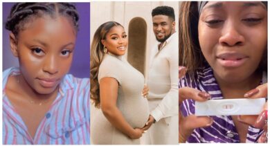 "She acted like she was trying for several years" — Lady reacts to Veekee James pregnancy video
