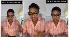 "This is disturbing to watch": Netizens react as Tonto Dikeh release video, speaking in tongues