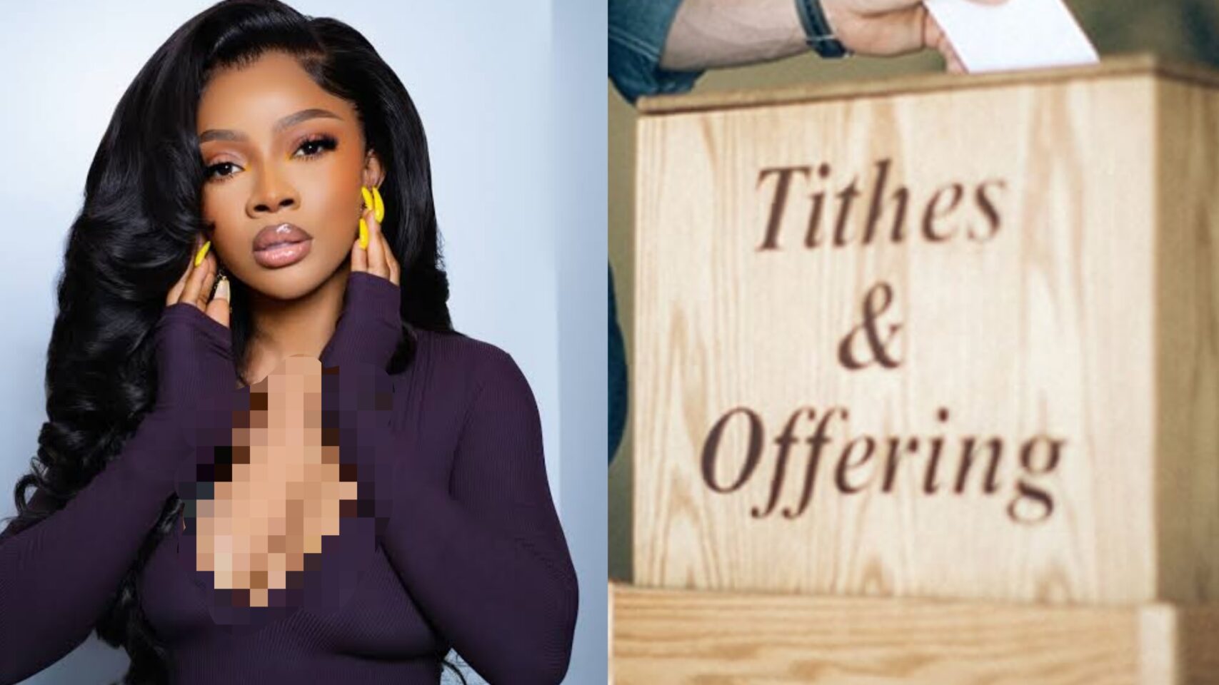 "I would rather give..." — Toke Makinwa reveals why she no longer pays tithes to churches