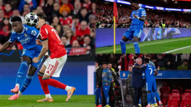 Benfica 0-1 Real Madrid: Vinicius decisive in tense Lisbon UCL clash