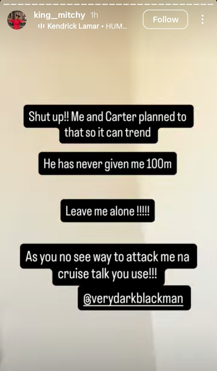 King Mitchy Instagram post