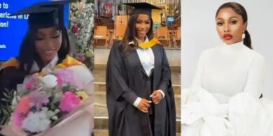Mercy Eke bags master's degree as graduates from UK university