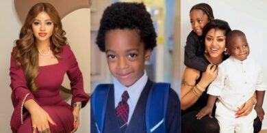 "I'll always watch over you from afar" – Regina Daniels promises son, pleads with school as she goes emotional