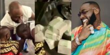 Heartwarming moment as Davido gifts ₦10M to TikTok chef, Jaskaro and his mother after cooking visit