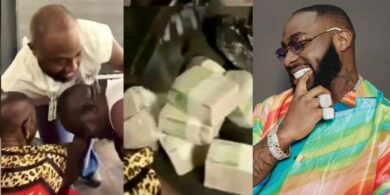 Heartwarming moment as Davido gifts ₦10M to TikTok chef, Jaskaro and his mother after cooking visit