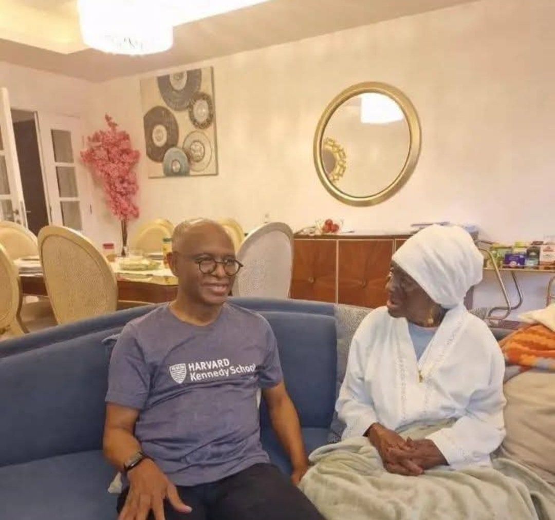 Photo of Nasir El-Rufai and his mother 