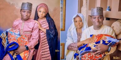 Young Nigerian couple trends online after welcoming first child