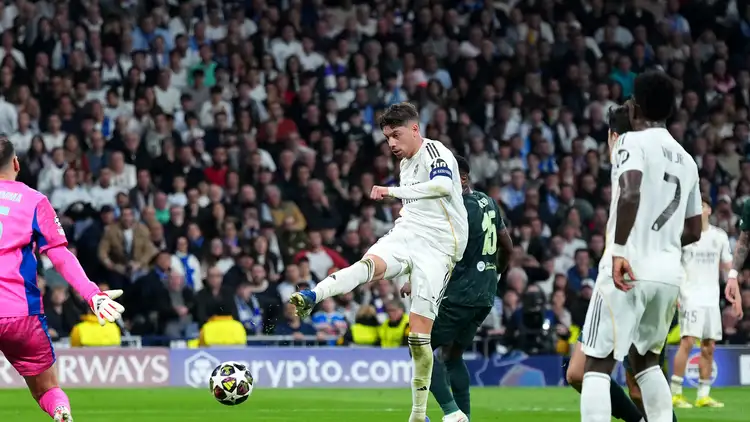 UCL: Valverde hat-trick puts Real Madrid in control against Man City