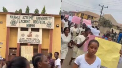“We no go gree” — NAUTH nursing students protest after school fees jump from ₦90,000 to ₦580,000