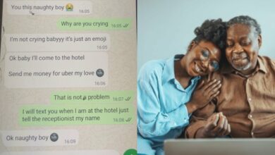 “My daddy wey I dey fear, one girl dey call am ‘naughty boy’” — Man shares father’s chat with lover