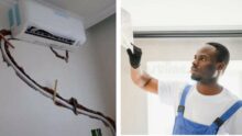 “I paid ₦150,000 and he left my wall broken” — Man laments AC installation ordeal