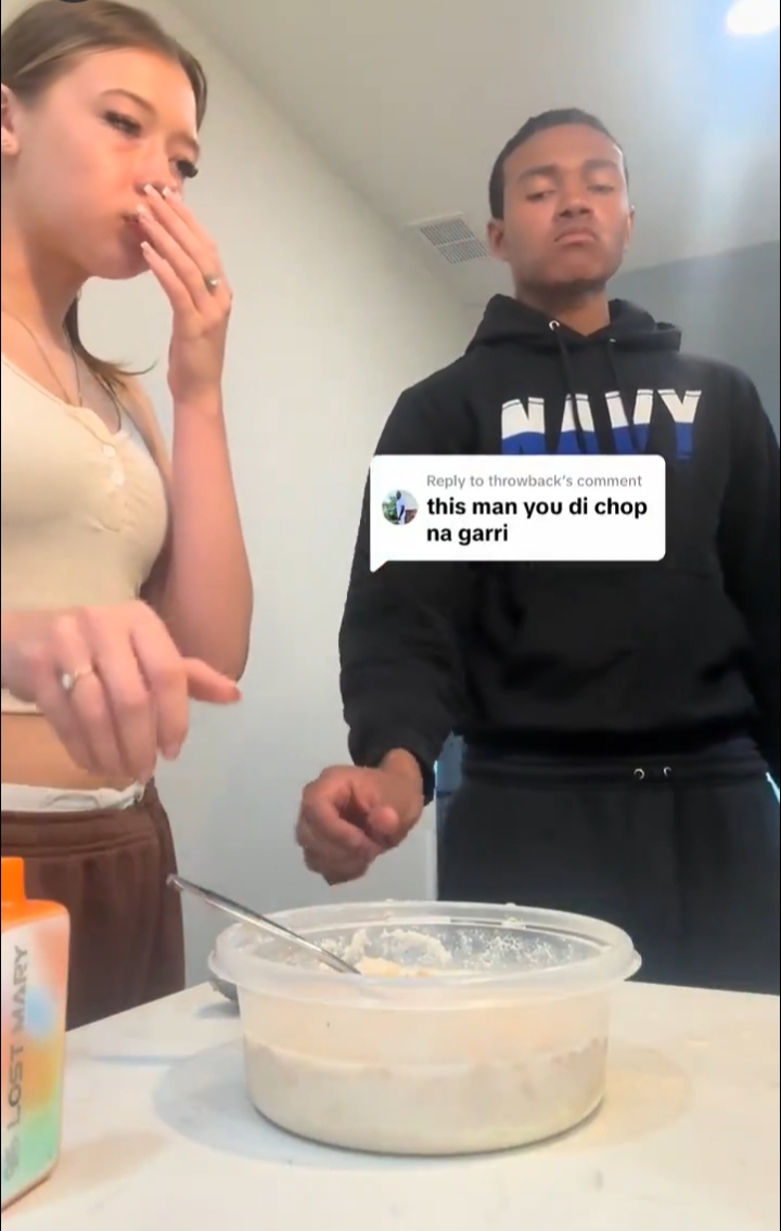 "No go blind them o" – Man shares his American friends' reactions after introducing them to Garri