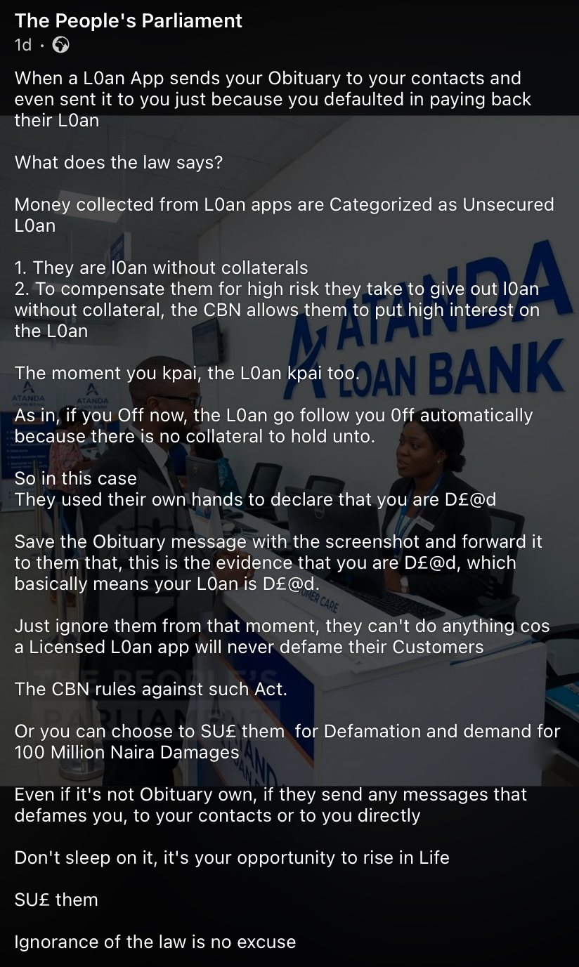 "Save the screenshots and sue them" - Lawyer advises loan apps victims