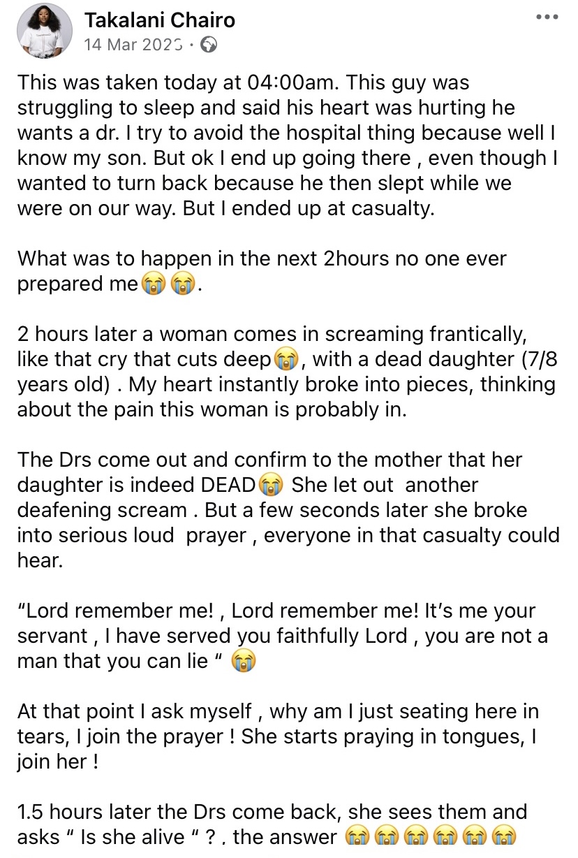 “I saw a ‘dead’ child come back to life after doctor...” – Lady shares her faith-shaking experience at hospital