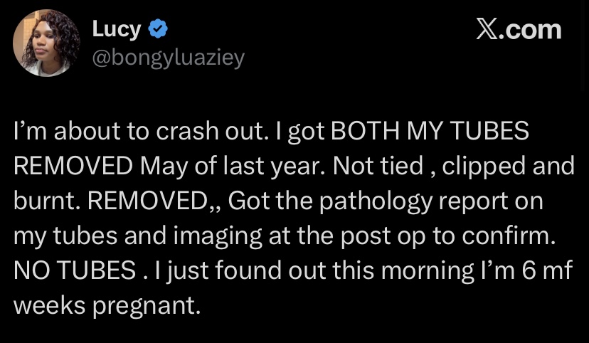 "Jesus failed me" - Lady cries out after getting pregnant despite removing her both tubes