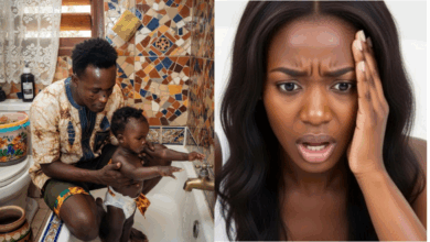 "You have no right" — Woman warns husband never to bath their daughter