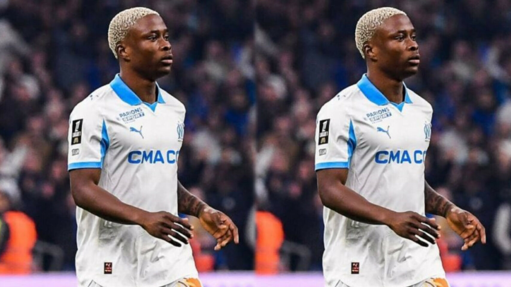 Nnadi debuts in Marseille comeback win over Lyon