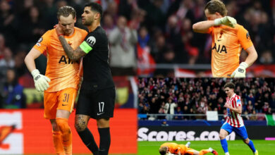 Atletico Madrid 5-2 Tottenham: Kinsky errors deepen Igor Tudor's misery