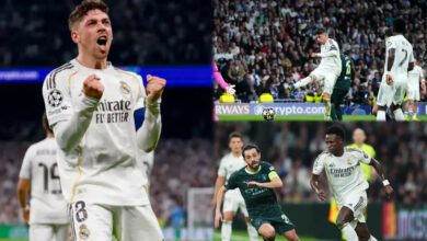 UCL: Valverde hat-trick puts Real Madrid in control against Man City