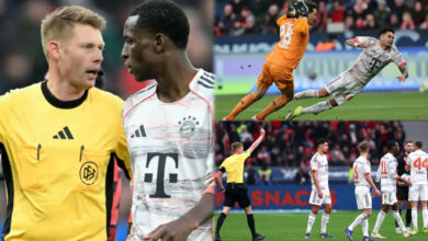 Bundesliga: Jackson, Diaz sent off in frantic Bayern draw vs Leverkusen