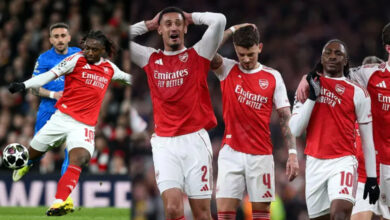 Eze, Rice fire Arsenal into UCL quarter-finals with win over Leverkusen