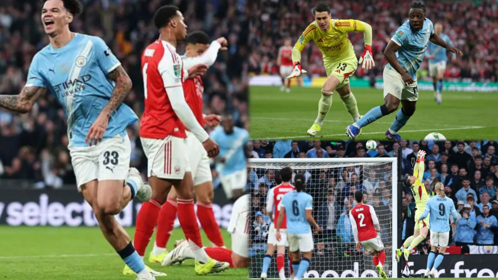 O’Reilly double fires Man City to Carabao Cup glory as Arsenal fumble on title chance again