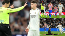 Real Madrid slam La Liga referees, call Valverde red card in Atletico win ‘a scandal’