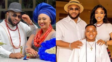 Churchill replies fan who asked why he didn't celebrate his wife and Tonto Dikeh on mother's day