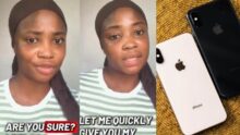 “He zoomed off…” – Lady narrates encounter with a stranger who rejected her after spotting her iPhone X